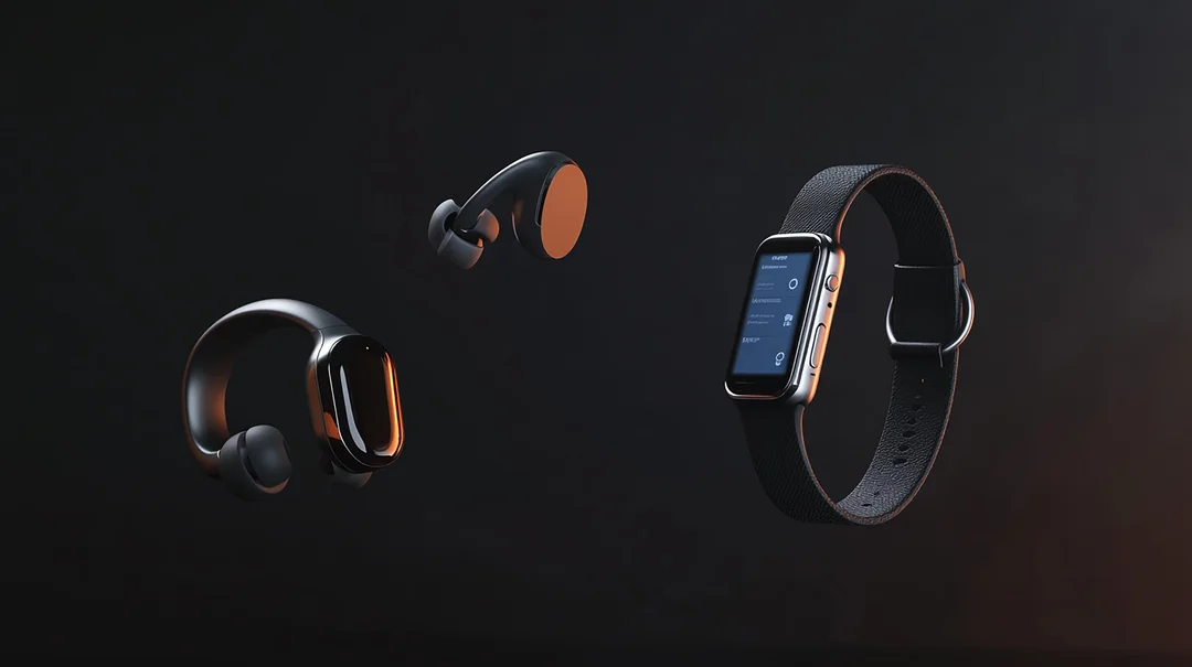 Diverse collection of everyday technology devices